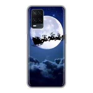 Чохол Санта Клаус для OPPO A54 (Санта - місяць)