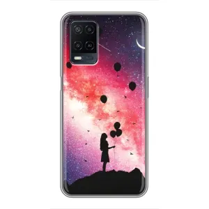 Силиконовые Чехлы Любимому человеку для OPPO A54 (Шарики в небе)