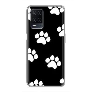Бампер для OPPO A54 с картинкой "Песики" (Следы собак)