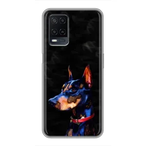 Бампер для OPPO A54 с картинкой "Песики" (Собака Мопс)
