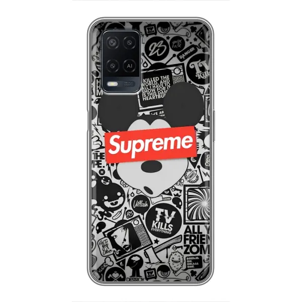 Чехол с рисунком «Supreme Маус» для OPPO A54 Чехол с рисунком «Supreme Маус» для OPPO A54