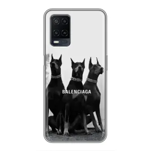 Чехол ДОБЕРМАН для OPPO A54 (Три добермана)