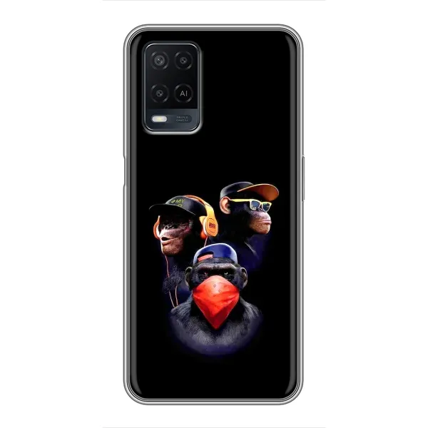 Чехол с рисунком «Три обезьяны» для OPPO A54 Чехол с рисунком «Три обезьяны» для OPPO A54