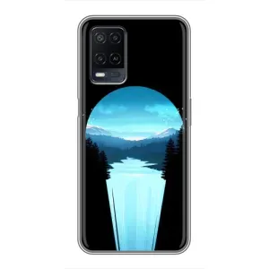 Літній Чохол на OPPO A54 (Синій Водоспад)