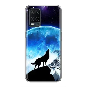 Чехол с Волком на OPPO A54 (Воет на луну)