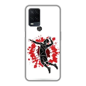 Чохли з прінтом Спортивна тематика для OPPO A54 (Волейболіст)
