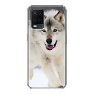 Чехол с Волком на OPPO A54 (Волк на снегу)