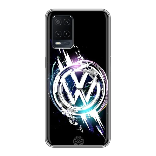 Чехол с рисунком «Volkswagen на черном» для OPPO A54 Чехол с рисунком «Volkswagen на черном» для OPPO A54
