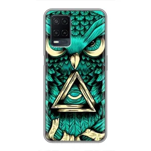 Чехлы с принтом СОВЫ для OPPO A54 (Зеленая сова)