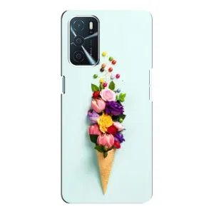 Чохли з тематикою "КВІТИ" на Oppo a54s (Квітка-морозиво)