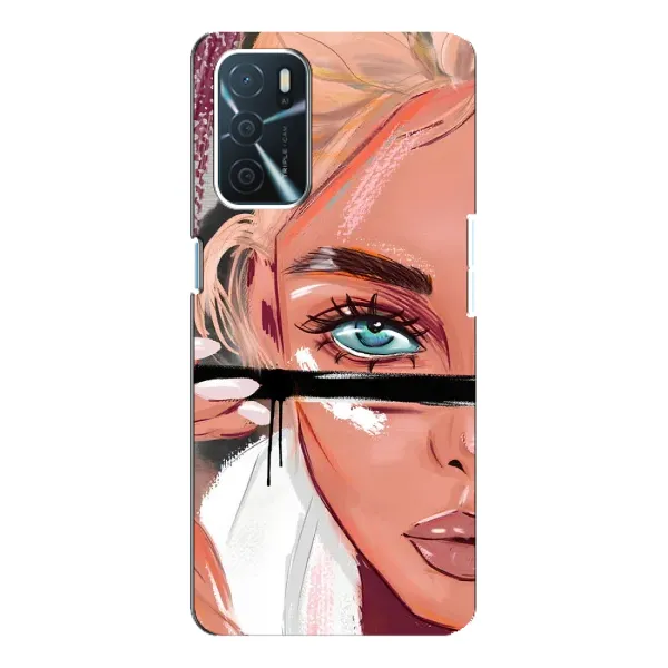 Чехол с рисунком «Девушка и ресницы» для OPPO A54s Чехол с рисунком «Девушка и ресницы» для OPPO A54s