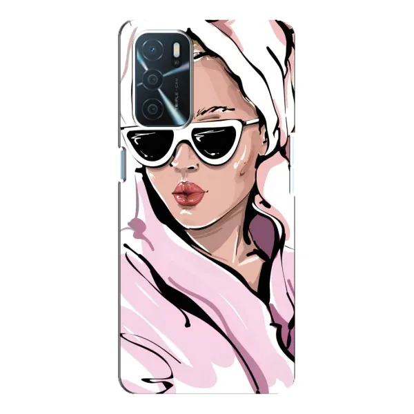Чехол с рисунком «Девушка в халате» для OPPO A54s Чехол с рисунком «Девушка в халате» для OPPO A54s