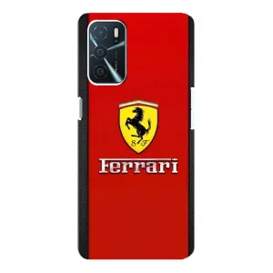 Силіконовий бампер з картинкою машини на Oppo a54s (Ferrari Logo)