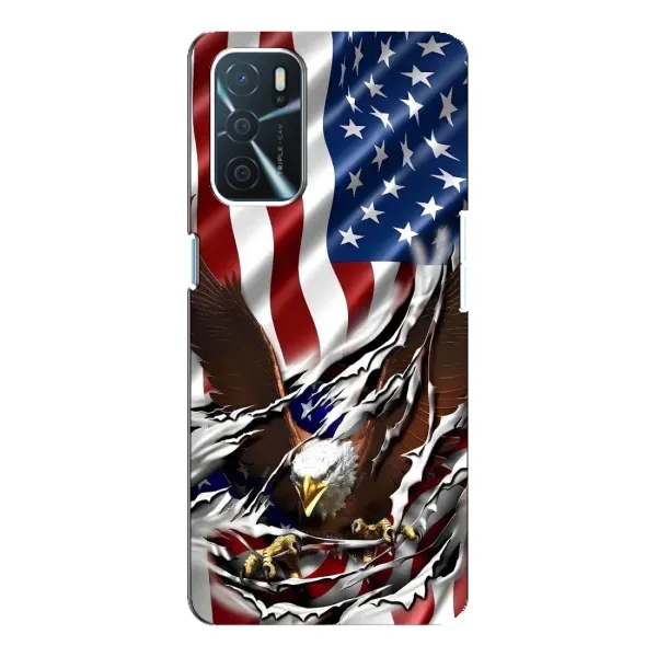 Чехол с рисунком «Флаг USA» для OPPO A54s