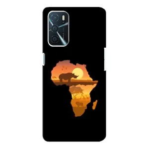 Летний Чехол на Oppo a54s (Карта)