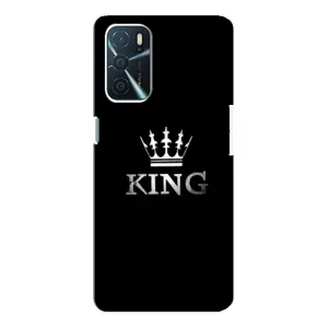 Чохол (Корона на чорному фоні) для Оппо a54s (KING)