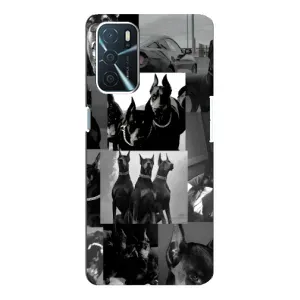 Чехол ДОБЕРМАН для Oppo a54s (Коллаж Доберман)