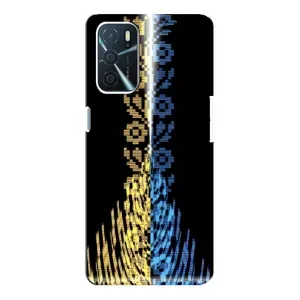 Силиконовый Чехол на Oppo a54s (Патриотическая вышиванка)