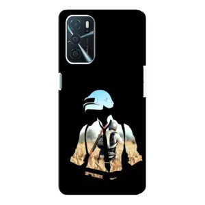 Силиконовый чехол с картинкой "Герой Pubg" на Oppo a54s (Пубг мен)