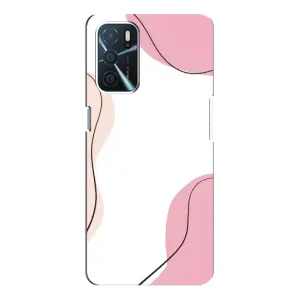 Чохол квітковий дизайн для Oppo a54s (Рожевий фон)