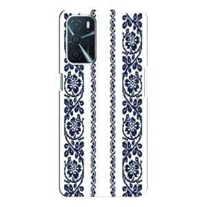 Силиконовый Чехол на Oppo a54s с картинкой Вышиванки (Синяя вышиванка)