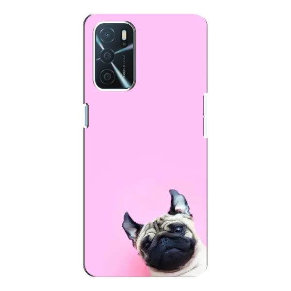 Чехол с рисунком «Собака на розовом» для OPPO A54s Чехол с рисунком «Собака на розовом» для OPPO A54s