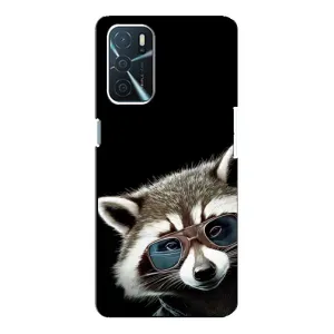 Силиконовый Чехол с Енотами на Oppo a54s (Стильный Енот)