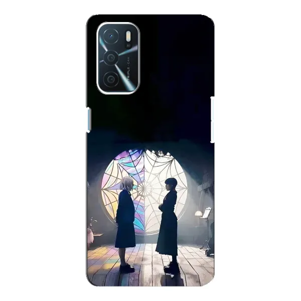 Чехол с рисунком «Уэнсдей и Энди» для OPPO A54s Чехол с рисунком «Уэнсдей и Энди» для OPPO A54s