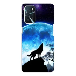 Чехол с Волком на Oppo a54s (Воет на луну)