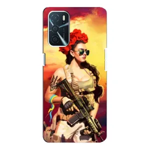 ЗСУ Чехлы (TPU) для Oppo a54s (Женщина солдат)