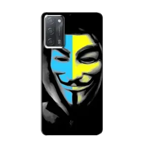 Чехол с Украинской символикой на Оппо А55 (Анонимус патриот)