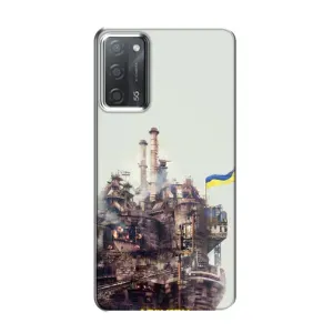 Чехлы на военную тематику для OPPO A55 (Азовсталь)