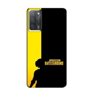 Чохол (TPU) з картинкою "Лого Пабг" на Оппо А55 (Battlegrounds)