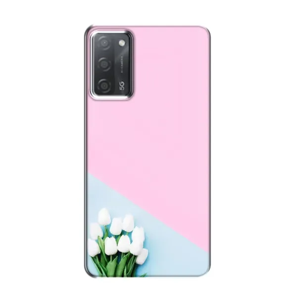 Чехол с рисунком «Белые тюльпаны» для OPPO A55 Чехол с рисунком «Белые тюльпаны» для OPPO A55