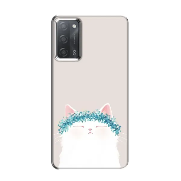 Чехол с рисунком «Белый котик» для OPPO A55 Чехол с рисунком «Белый котик» для OPPO A55