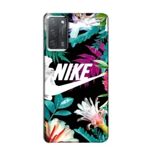 Силіконовый Чохол на OPPO A55 з картинкою НАЙК (Квітковий Nike)