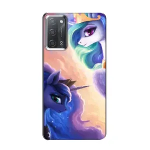 Чехол Unicorn на OPPO A55 (Единорожки на тучках)