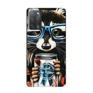 Силиконовый Чехол с Енотами на OPPO A55 (Енот в очках)