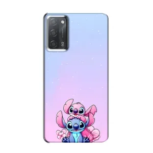Чехол с рисунком Стич для OPPO A55 (Энджл и Стич)
