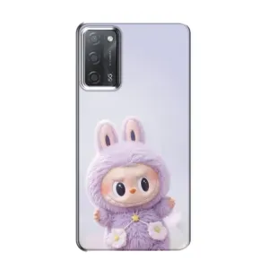 Чехол с принтом Лабубу для OPPO A55 (Фиолетовый Лабубу)