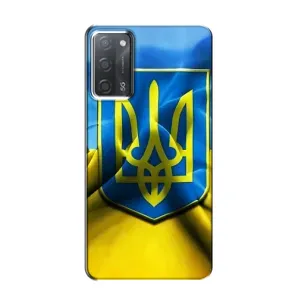 Чехол с картинкой (Патриотический ГЕРБ) на OPPO A55 (Герб и Флаг Украины)