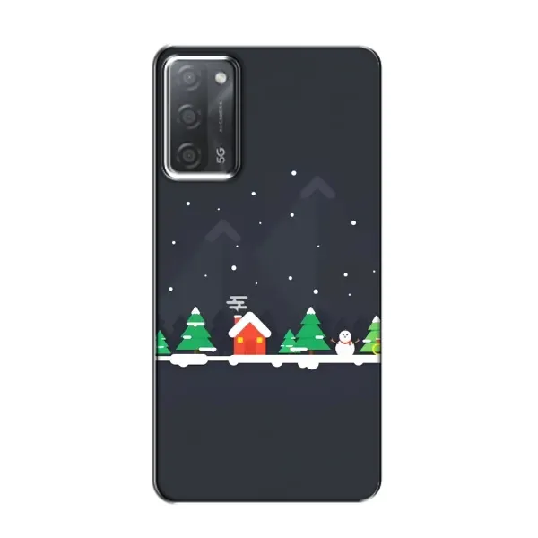 Чехол с рисунком «Город зимний» для OPPO A55 Чехол с рисунком «Город зимний» для OPPO A55