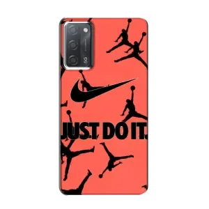 Силіконовый Чохол Nike Air Jordan на Оппо А55 (Just Do It)