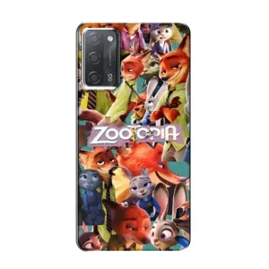 Силиконовый чехол с принтом Зоотрополіс для OPPO A55 (Коллаж героев)