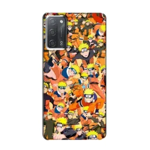 Чехлы с принтом Наруто на OPPO A55 (Коллаж Наруто)