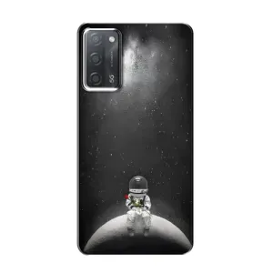 Силиконовый Чехол с принтом "Космонавты" на OPPO A55 (Космонавт романтик)