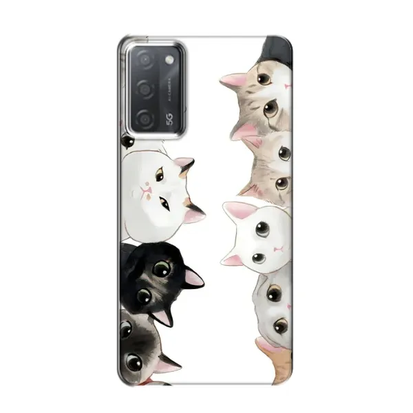 Чехол с рисунком «Коты» для OPPO A55