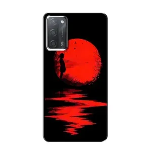 Летний Чехол на OPPO A55 (Красный Закат)