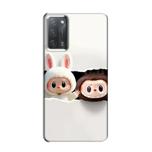 Чехол с рисунком «Фигурки Labubu» для OPPO A55 Чехол с рисунком «Фигурки Labubu» для OPPO A55