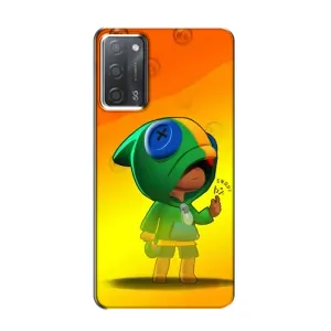 Чохол Бравл Старс для OPPO A55 (LEON в кофті)